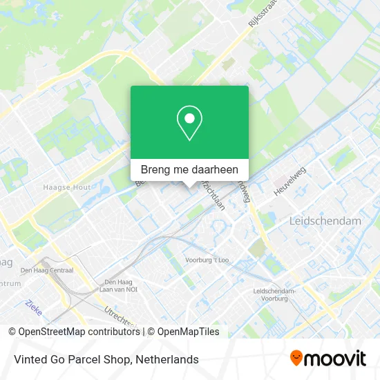 Vinted Go Parcel Shop kaart