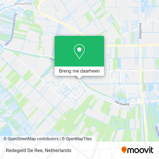 Redegeld De Ree kaart