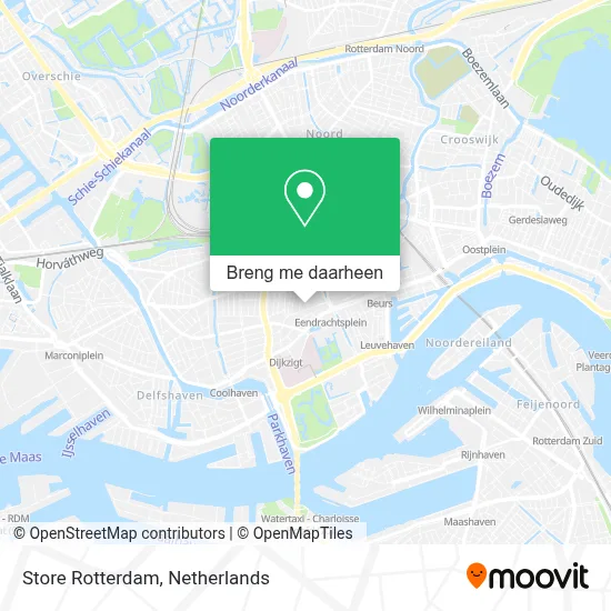 Store Rotterdam kaart