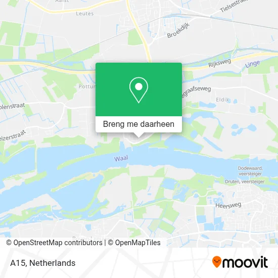 A15 kaart