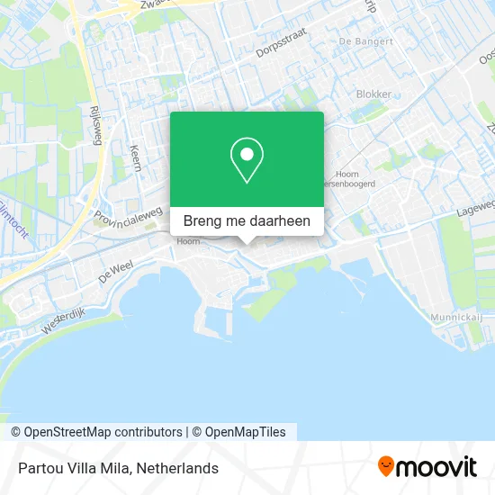 Partou Villa Mila kaart