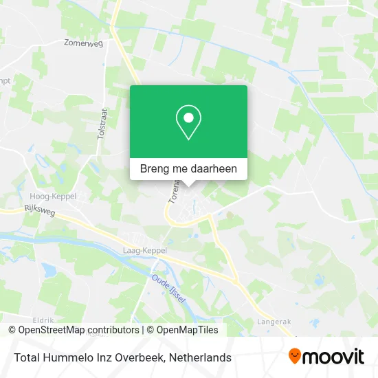 Total Hummelo Inz Overbeek kaart
