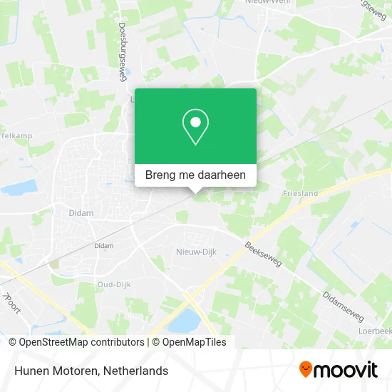 Hunen Motoren kaart
