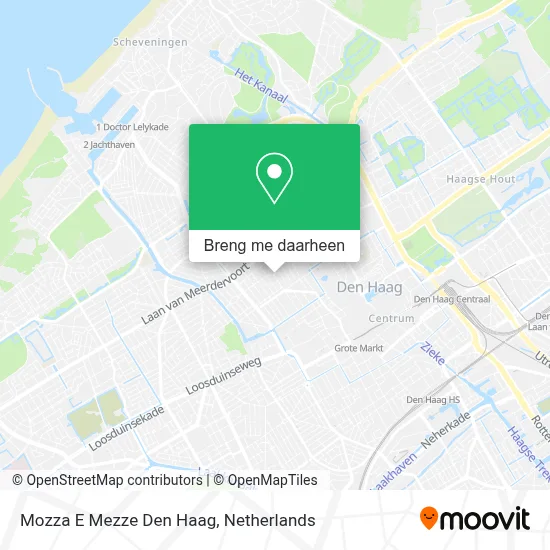 Mozza E Mezze Den Haag kaart