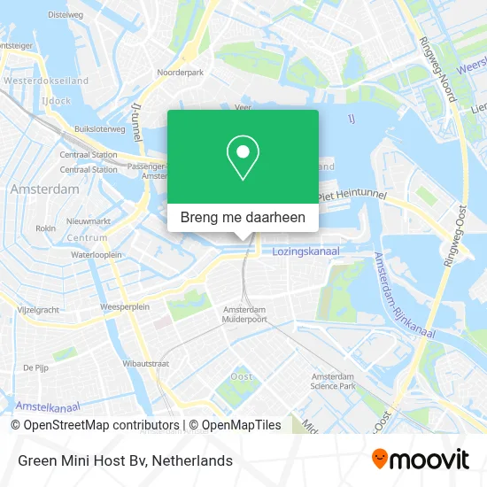 Green Mini Host Bv kaart