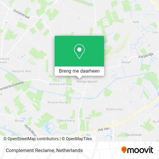 Complement Reclame kaart