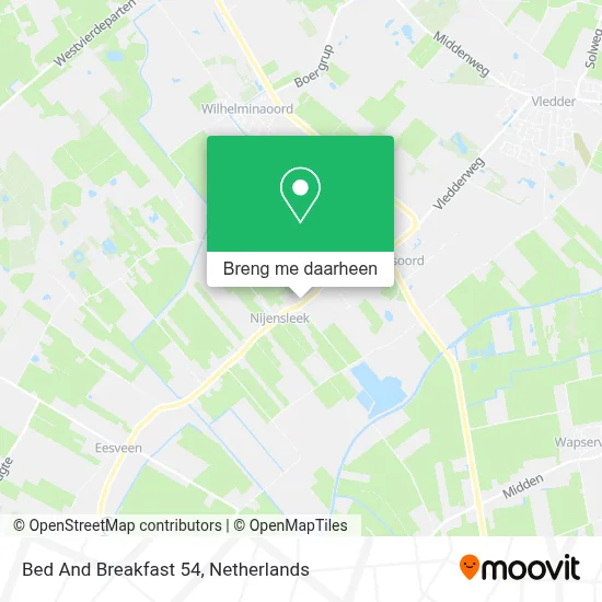 Bed And Breakfast 54 kaart