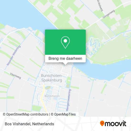 Bos Vishandel kaart