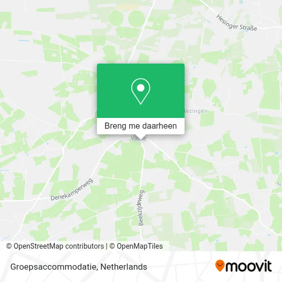 Groepsaccommodatie kaart