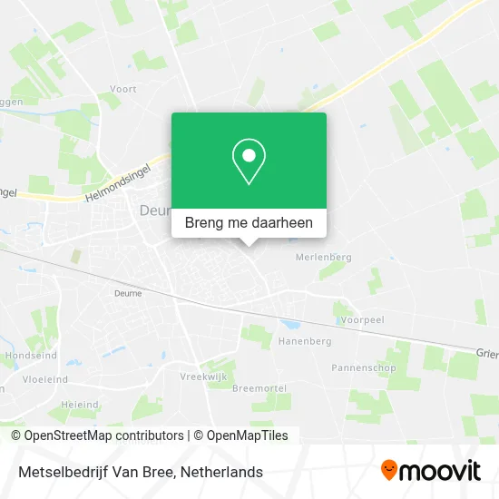 Metselbedrijf Van Bree kaart