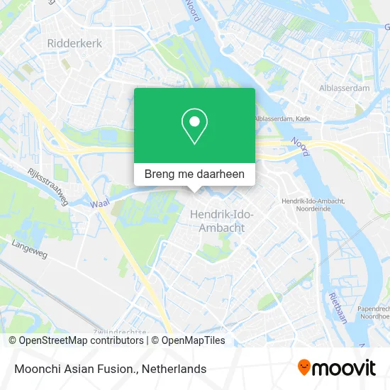 Moonchi Asian Fusion. kaart