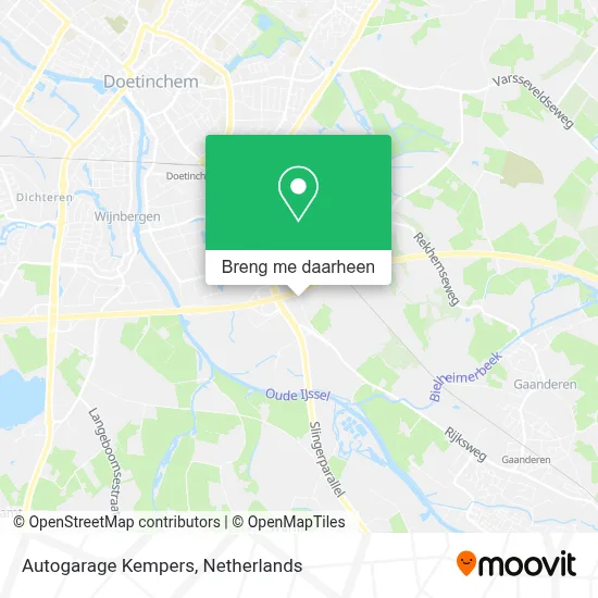 Autogarage Kempers kaart
