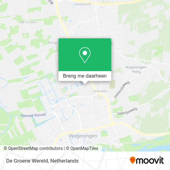 De Groene Wereld kaart