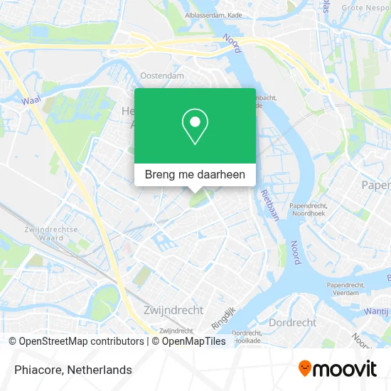 Phiacore kaart