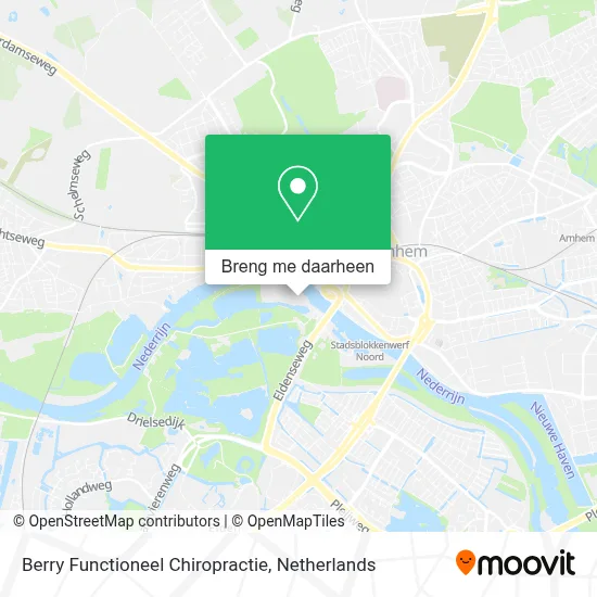 Berry Functioneel Chiropractie kaart