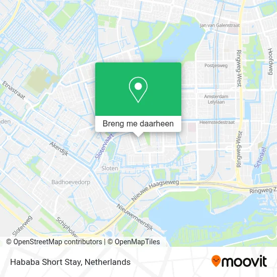 Hababa Short Stay kaart