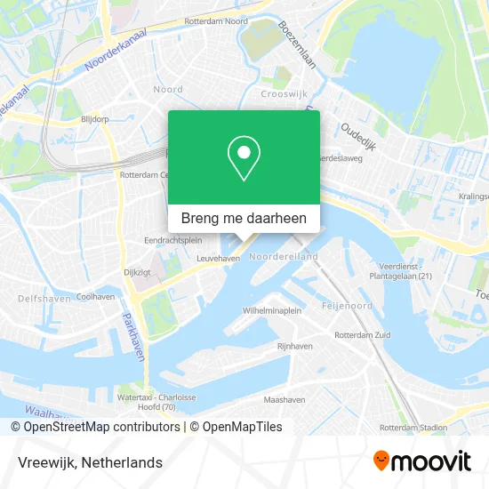 Vreewijk kaart