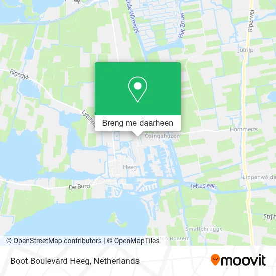 Boot Boulevard Heeg kaart