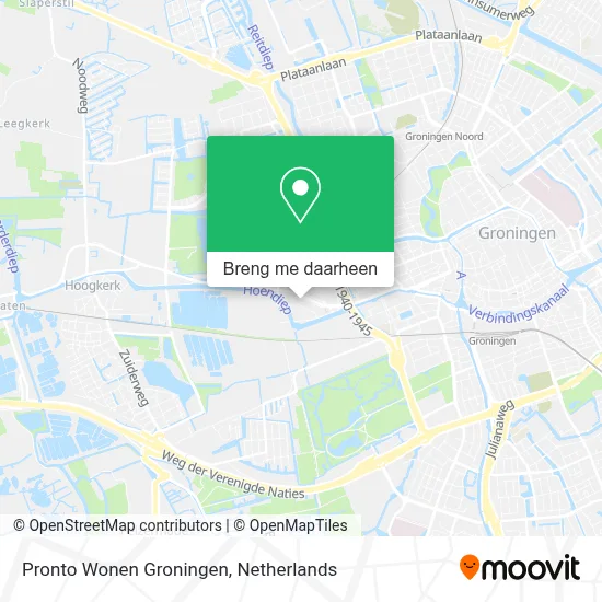 Pronto Wonen Groningen kaart