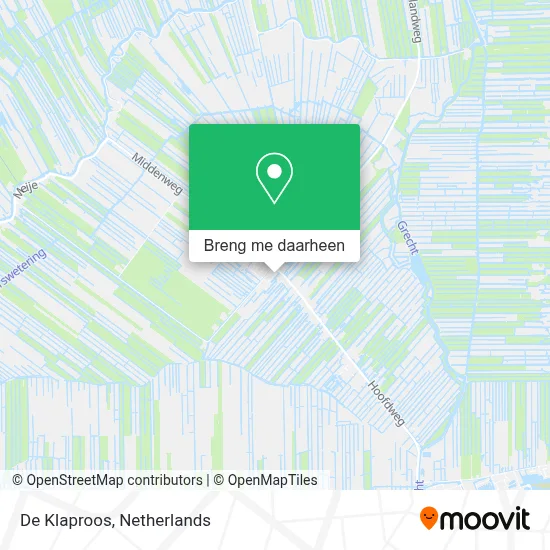 De Klaproos kaart