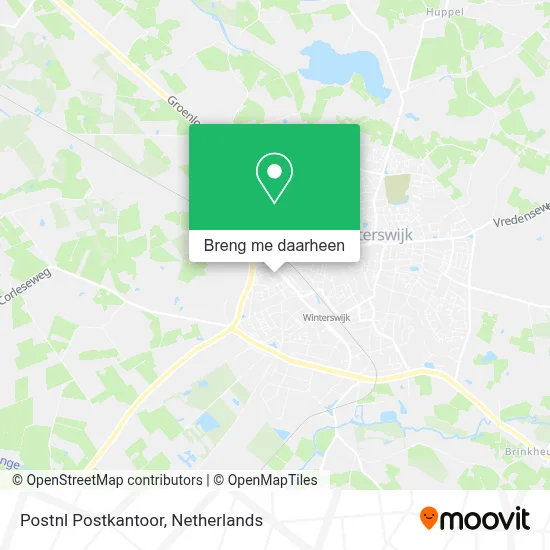 Postnl Postkantoor kaart