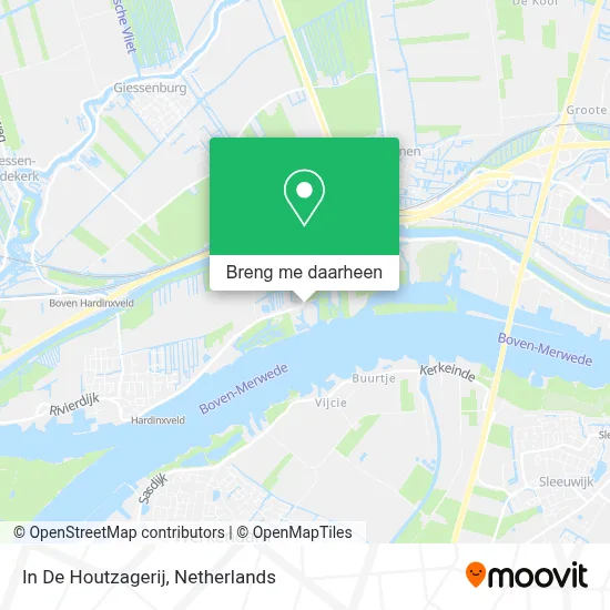 In De Houtzagerij kaart