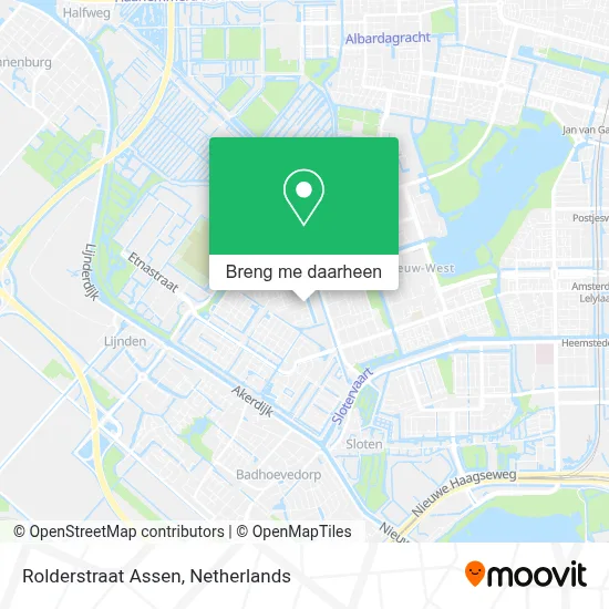 Rolderstraat Assen kaart