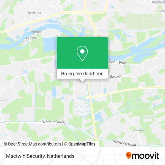 Mactwin Security kaart