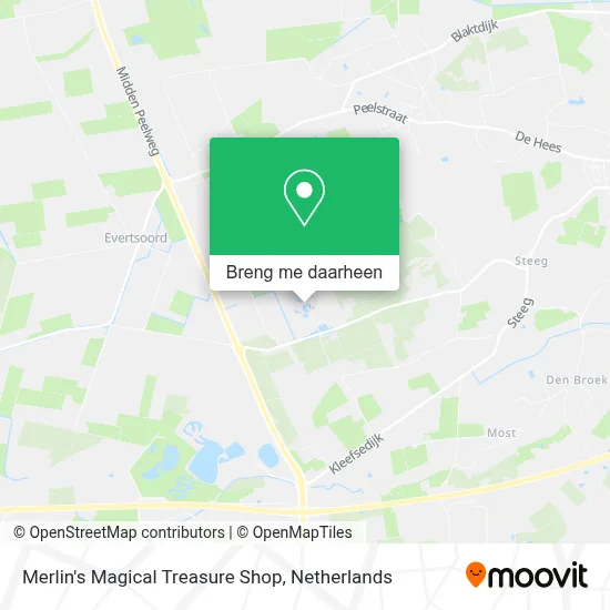Merlin's Magical Treasure Shop kaart
