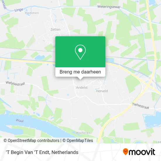 'T Begin Van 'T Endt kaart