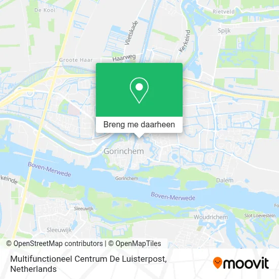 Multifunctioneel Centrum De Luisterpost kaart