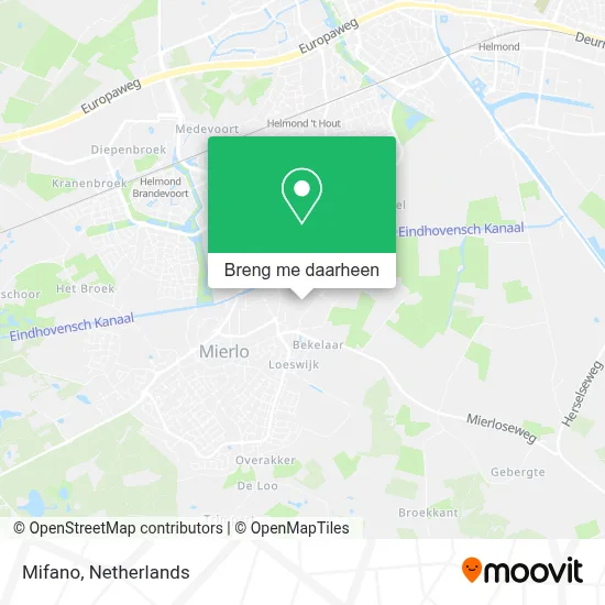 Mifano kaart