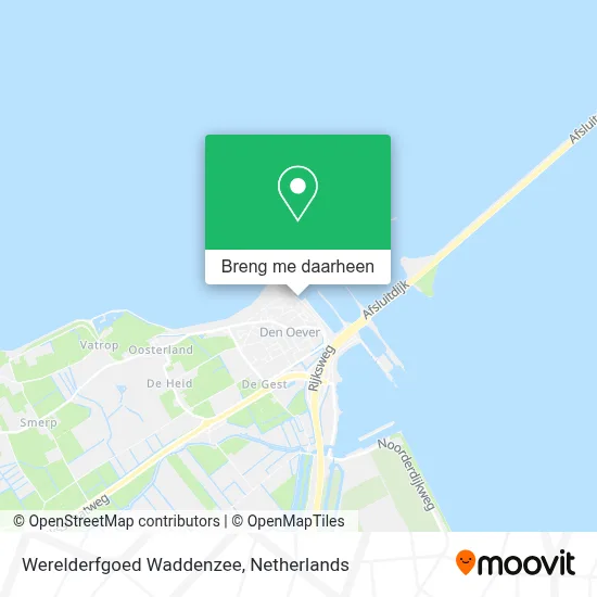 Werelderfgoed Waddenzee kaart
