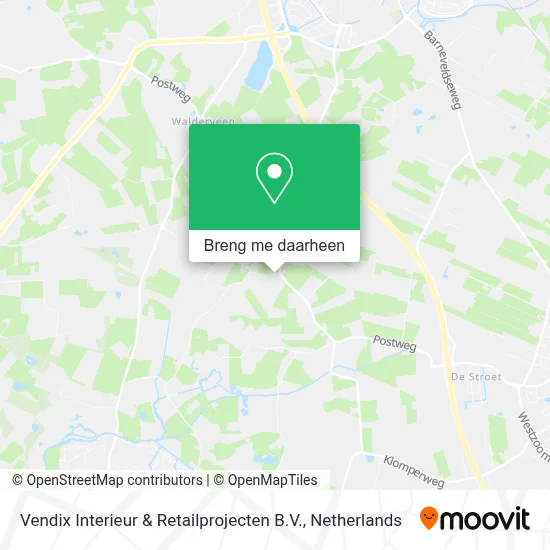 Vendix Interieur & Retailprojecten B.V. kaart