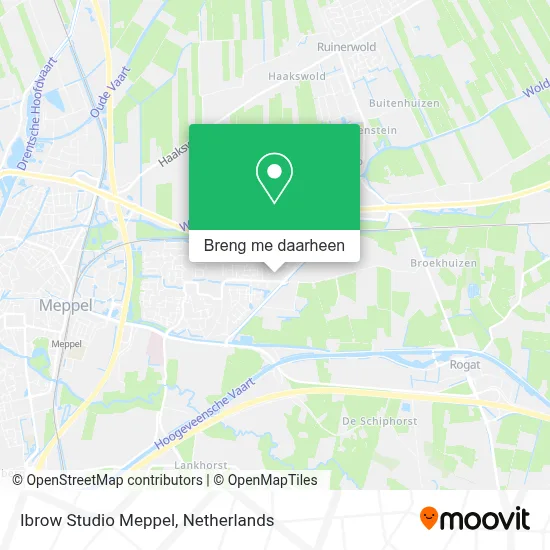 Ibrow Studio Meppel kaart