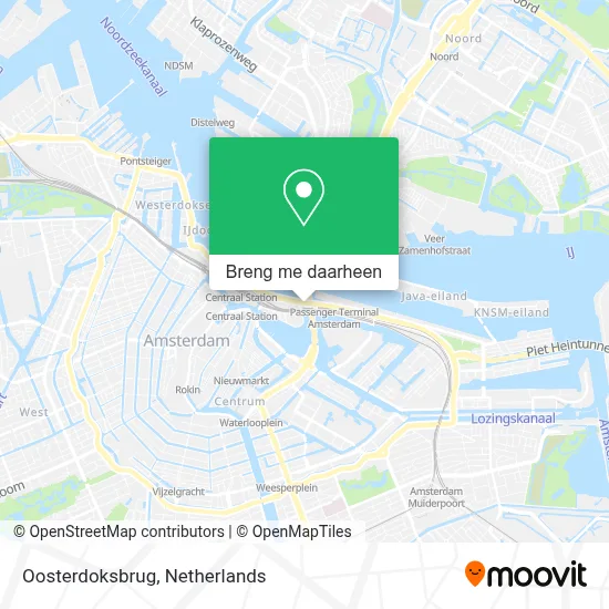 Oosterdoksbrug kaart