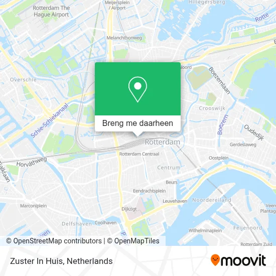 Zuster In Huis kaart