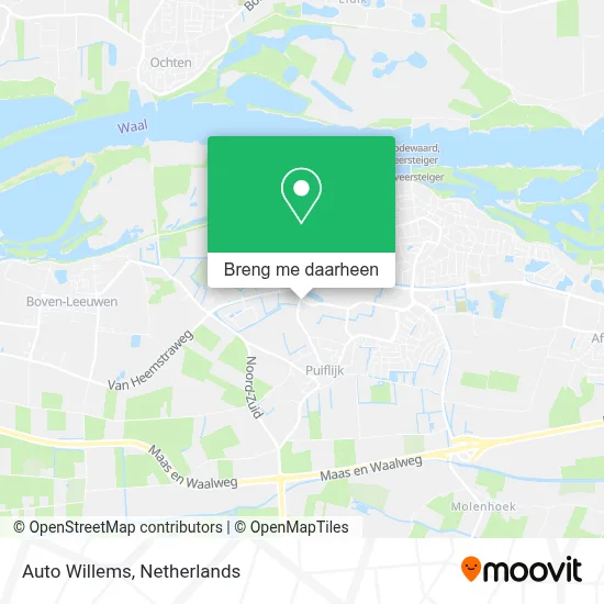 Auto Willems kaart