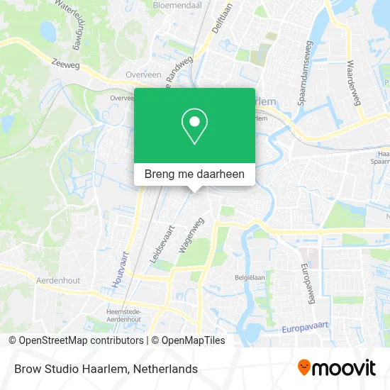 Brow Studio Haarlem kaart