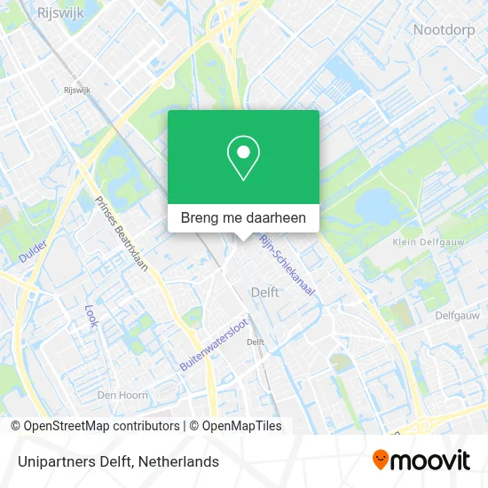 Unipartners Delft kaart