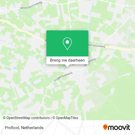 Proficol kaart