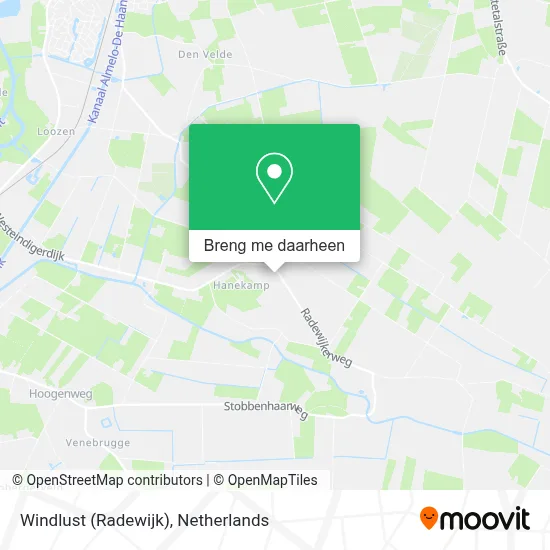 Windlust (Radewijk) kaart