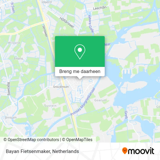 Bayan Fietsenmaker kaart