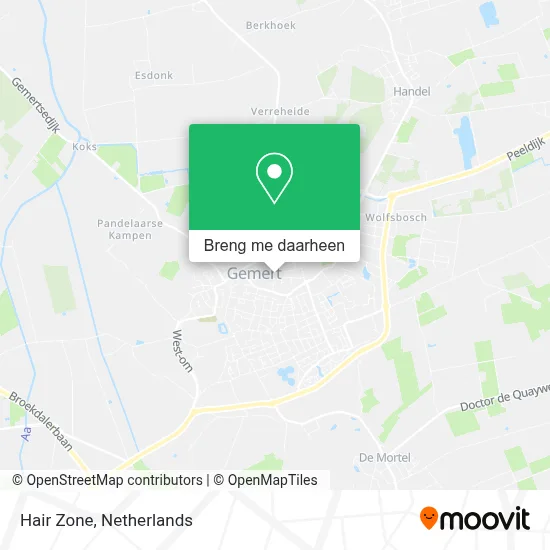 Hair Zone kaart