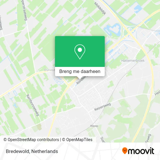 Bredewold kaart