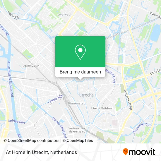At Home In Utrecht kaart
