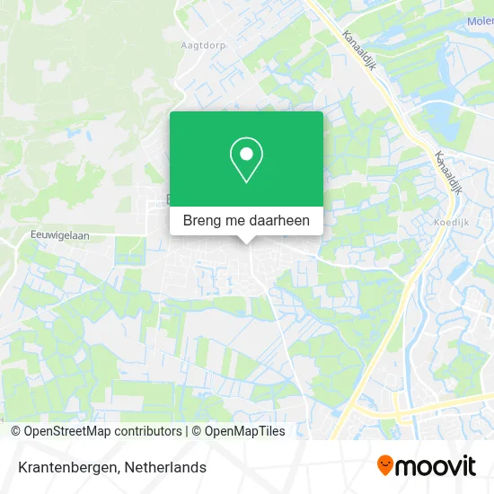 Krantenbergen kaart