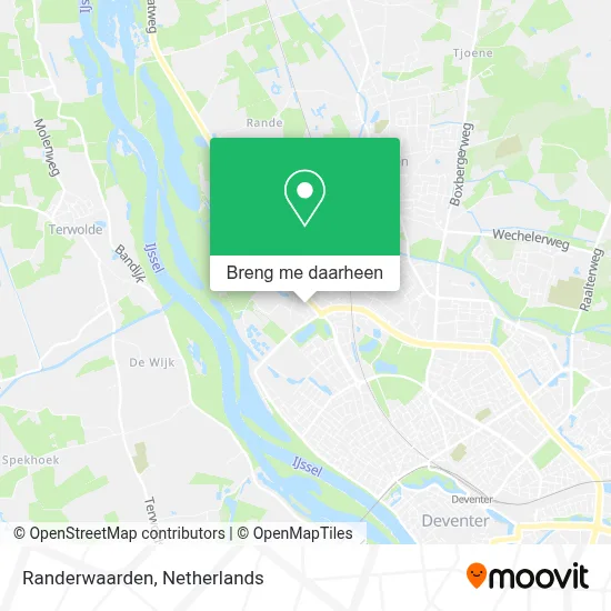 Randerwaarden kaart