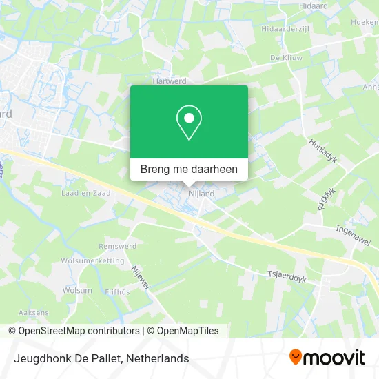 Jeugdhonk De Pallet kaart