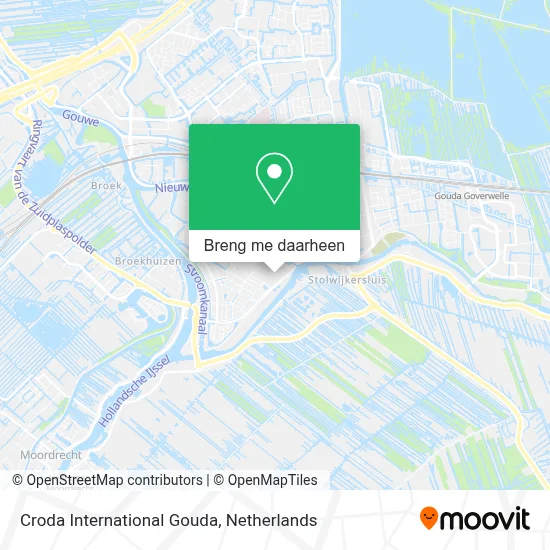 Croda International Gouda kaart